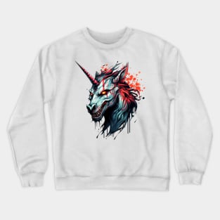 Creepy Unicorn Crewneck Sweatshirt